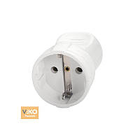 Штепсельне гніздо з заземленням 16А/220В Viko 90301800