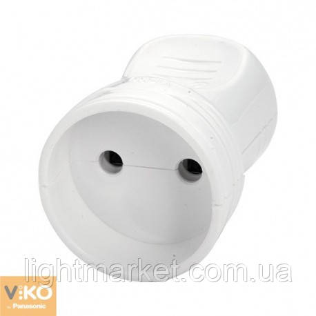Штепсельне гніздо без заземлення 6А/220В Viko 90302500