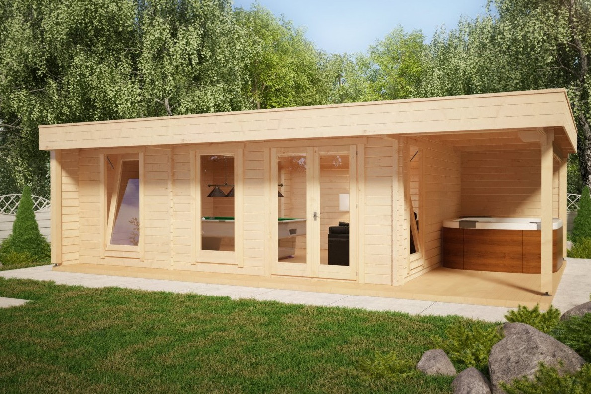 Будинок з термобруса 40 м2. від виробника Thermo Wooden House 050