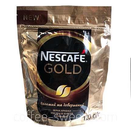 Кава розчинна Nescafe Gold 120g, фото 2