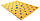 Килим дитячий My Home Moretti Side двосторонній синій і жовтий Зірки, фото 3