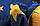 Килим дитячий My Home Moretti Side двосторонній синій і жовтий Зірки, фото 5