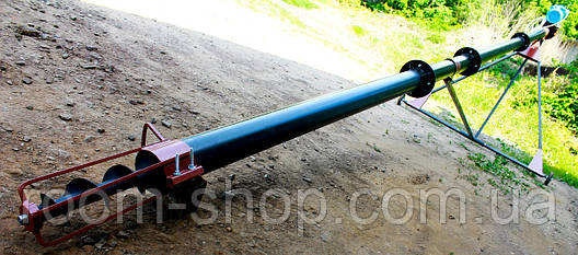 Шнековий перевантажувач (навантажувач, транспортер) діаметром 110 мм, довжиною 4 метри, фото 2