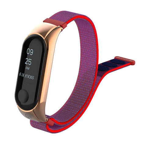 Ремінець ArmorStandart для Xiaomi Mi Band 3 Нейлоновий Рожевий (ARM52267), фото 1