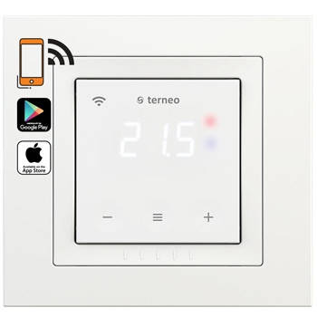 Wi-fi терморегулятор Terneo sx unic (білий) для теплої підлоги, фото 2