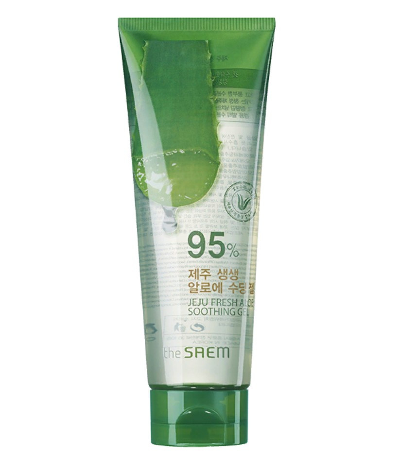 Зволожуючий крем-гель для тіла з алое вера The Saem Jeju Fresh Aloe Soothing Gel 95% 250 мл (8806164130858)