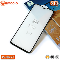 Защитное Full Glue стекло Mocolo OnePlus 7 (Black) - 5D Полная поклейка