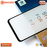 Захисне Full Glue скло Mocolo OnePlus 7 (Black) - 5D Повна поклейка, фото 4