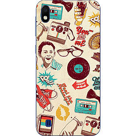 Чехол с картинкой силиконовый для Samsung A10 2019 Galaxy A105F Ретро