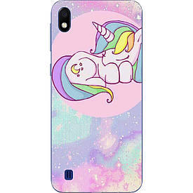 Чохол з картинкою силіконовий для Samsung A10 2019 Galaxy A105F Сплячий єдиноріг