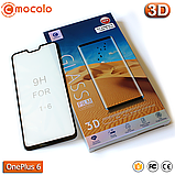 Захисне Full Glue скло Mocolo OnePlus 6 (Black) - 5D Повна поклейка, фото 2