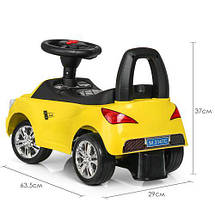Толокар Bambi Mercedes M 3147C(MP3)-6, Жовтий з MP3, світло фар і музика, фото 3