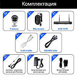 Комплект Wi-Fi відеоспостереження Hiseeu WNKIT-4HB612 на 4 камери, фото 7