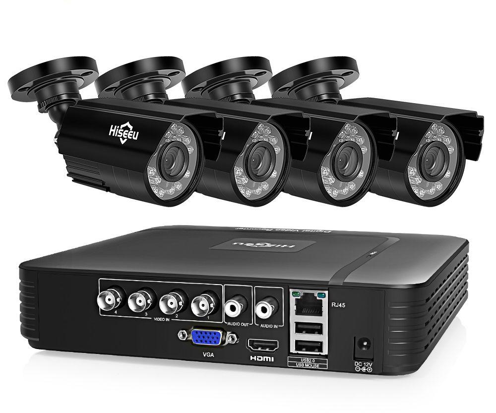 Комплект Full HD відеоспостереження AHD Hiseeu AKIT-4AHBB12 на 4 камери