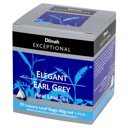 Чай чорний Earl Grey Dilmah Exceptional, 20 н.х2г, фото 1
