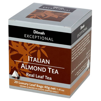 Чай чорний Італійський мигдаль Dilmah Exceptional, 20п.х2г, фото 1