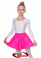 Юбка для танцев и гимнастики розовая GM050023 (эластан, р-р 2-М, рост 98-146 см)