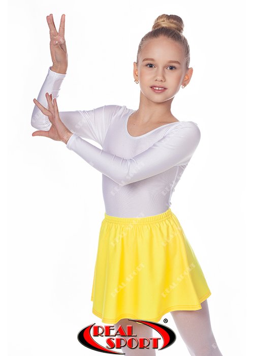 Спідниця для танців жовта GM050024 (еластан, р-р 2-М, зріст 98-146 см)