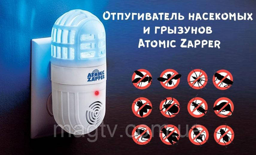 Ультразвуковий пристрій для відлякування комах та гризунів Atomic Zapper - фото 4 - id-p993157736