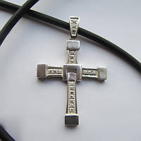 4009 срібний хрест Домініка Торетто хрест Вина Дізеля 925 проби