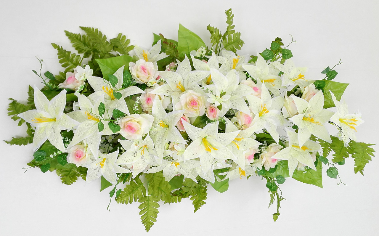 Човен троянда з лілією з росою 130 см, фото 1