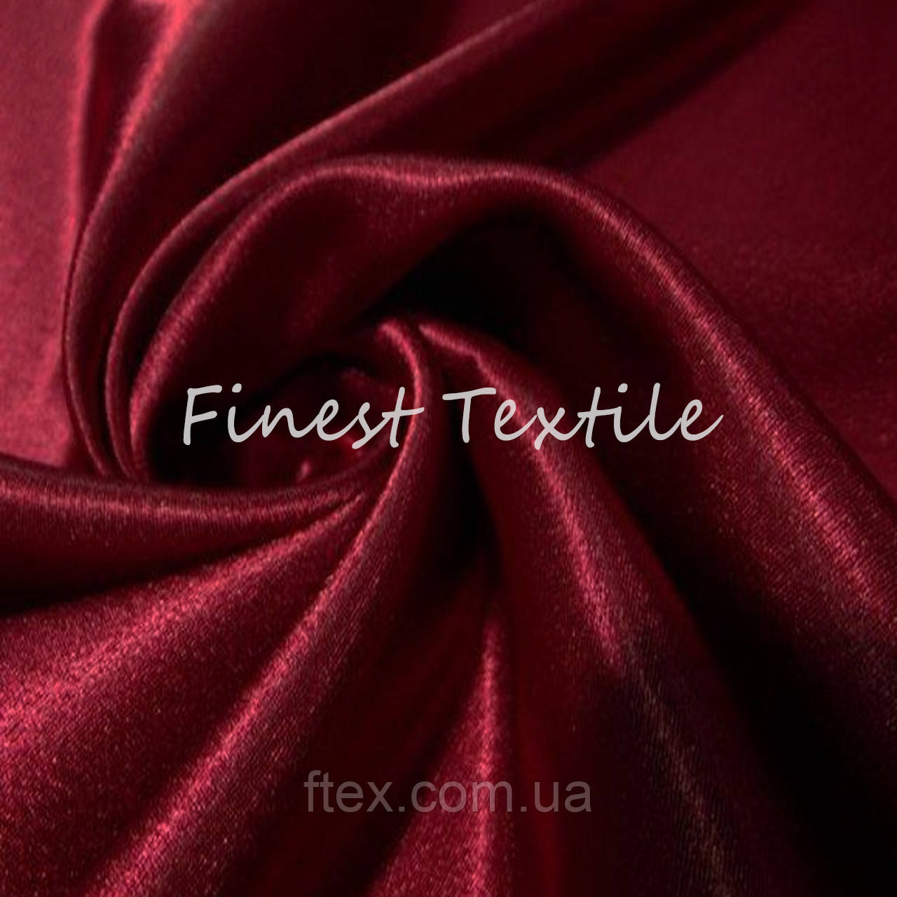 Креп-Сатин Бордовий, фото 1