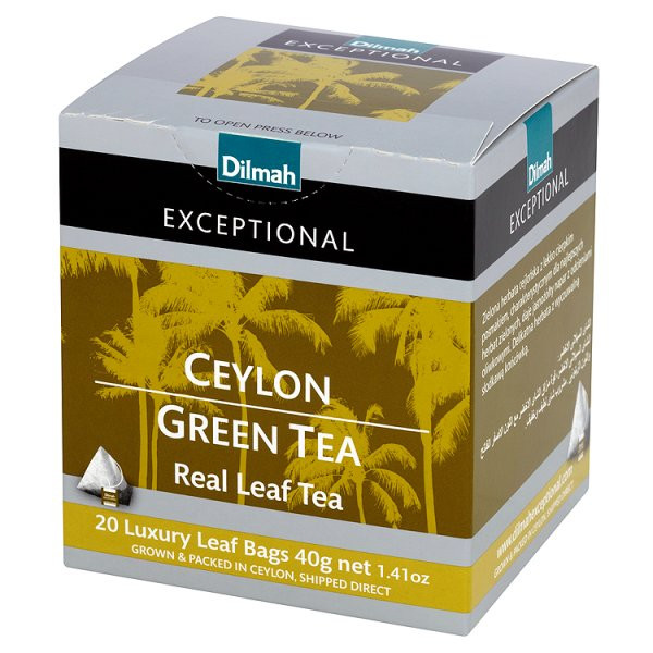 Чай зелений Ceylon Dilmah Exceptional, 20 п.х2г