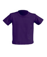 Дитяча футболка, фіолетова, меланж, 0-2 року