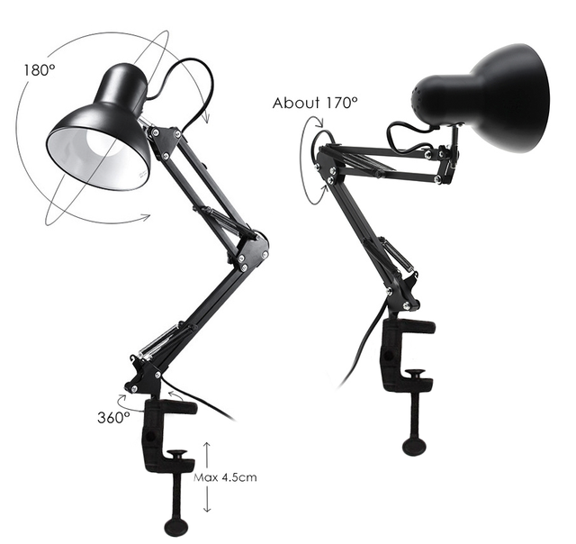 Лампа настольная для маникюра с зажимом, цена 598 грн — Prom.ua (ID ...