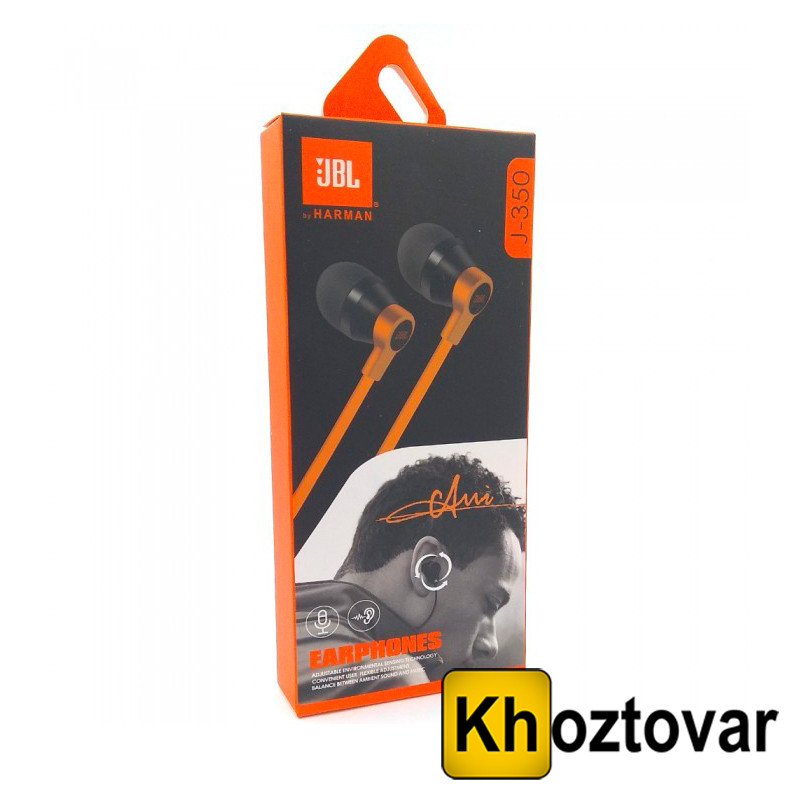 Дротові вакуумні навушники JBL J-350 3.5 мм