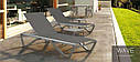 Шезлонг Papatya Wave (колір сіро-коричневий, сітка сіро-коричнева), фото 2