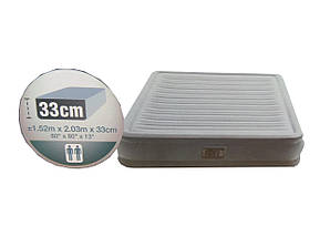 Intex Велюр матрац 67770, 152х203х33 см, двомісний, з вбудованим насосом 220V