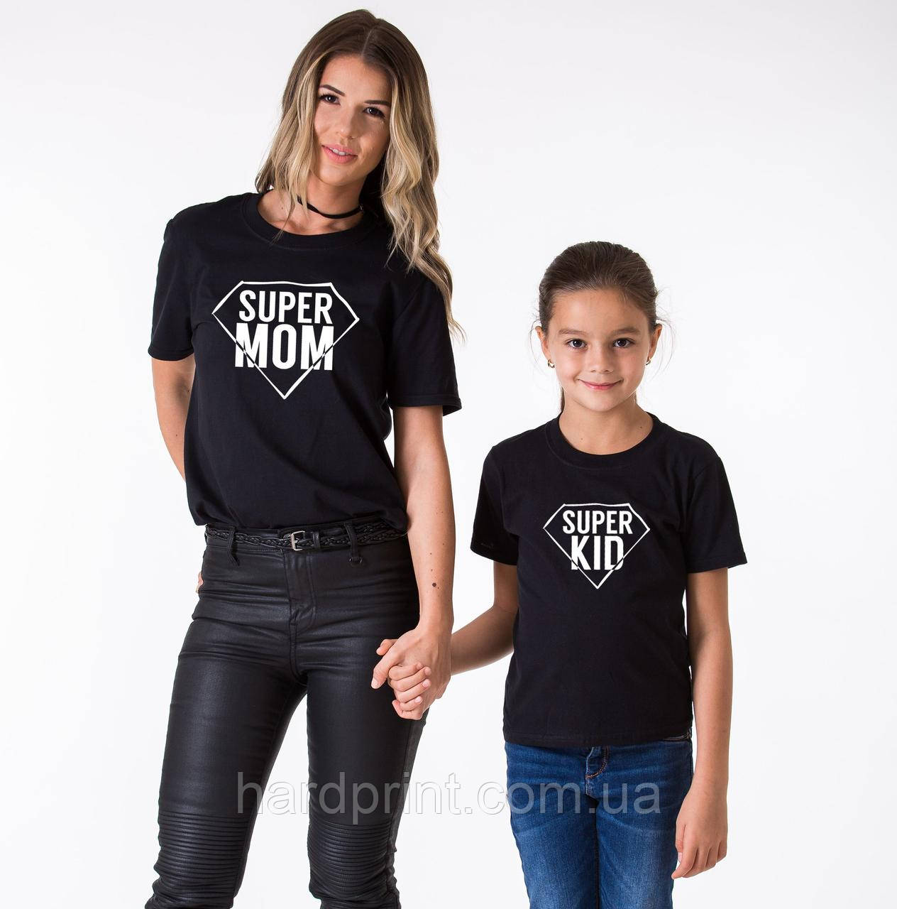 Футболки. Family Look. Мама + донька/ син. Супер мама і дитина супер