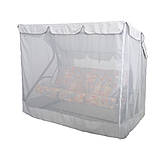 Гойдалка садова "Вілла" (Бязь, Квіти на сірому фоні), фото 6