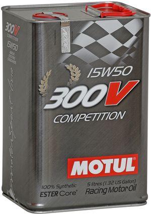 Олива моторна для автоспорту Motul 300V COMPETITION SAE 15W50 (5L)