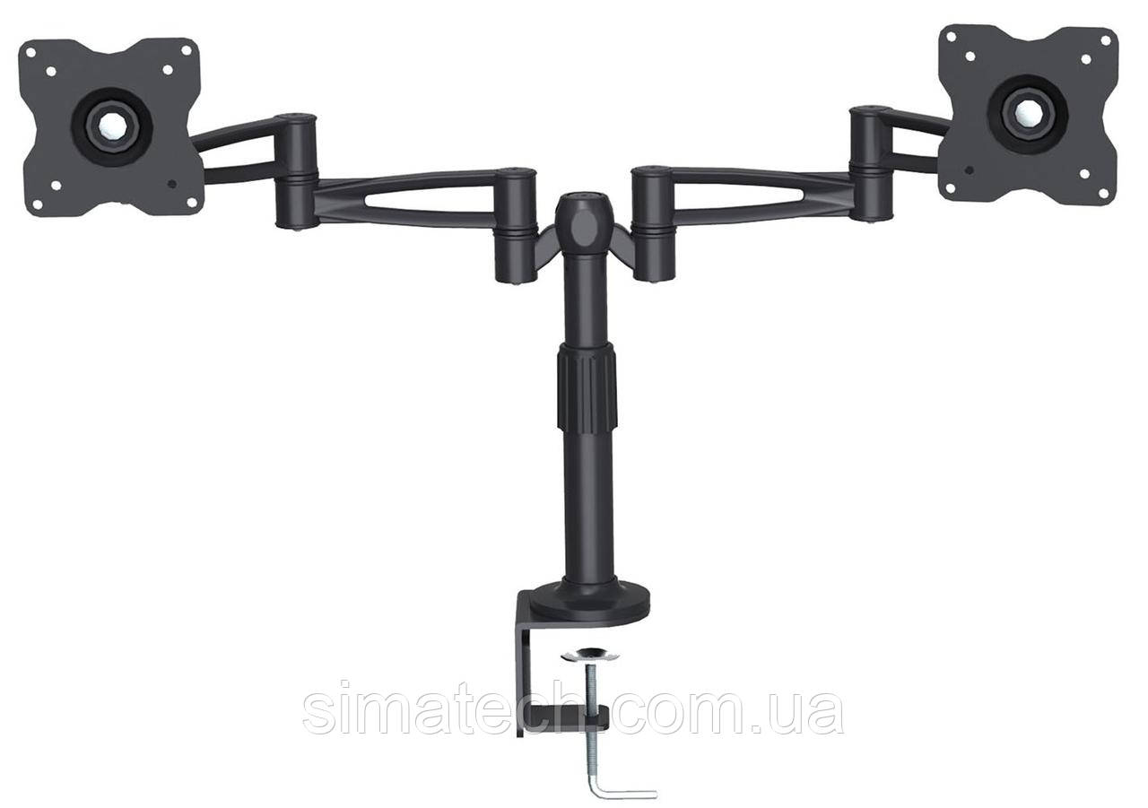 Кронштейн настільний для двох моніторів 15" — 26" Walfix DM-22B
