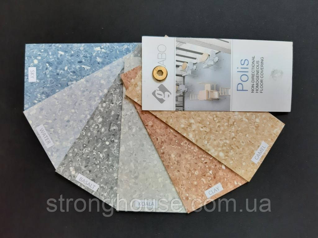 Лінолеум Grabo Polis комерційний гомогенний Грабо Поліс (аналог Грабо Фортіс)