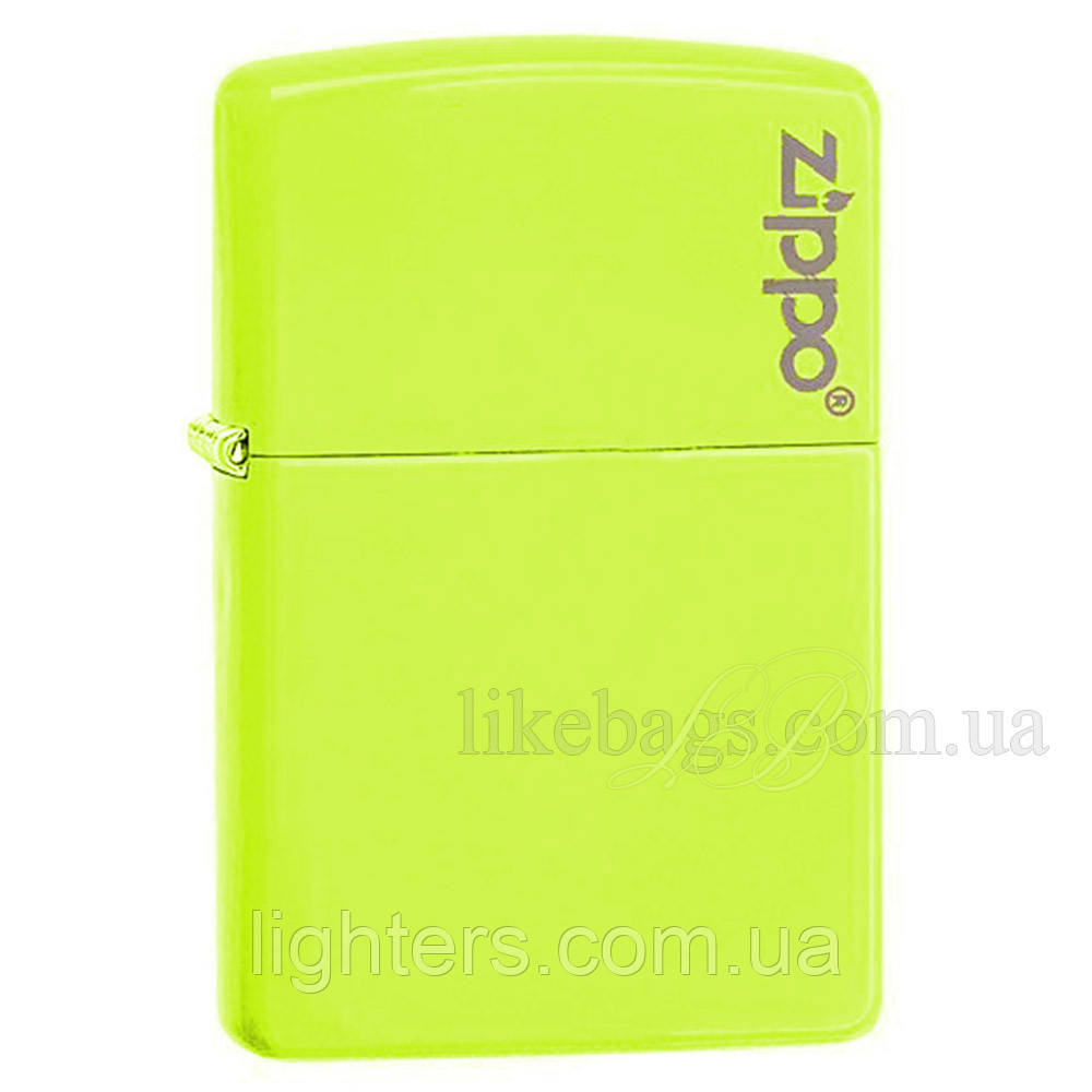 Зажигалка Zippo 28887ZL Neon Green зеленая 288872612 - фото 1 - id-p492459462