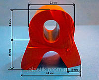 Уплотнитель силиконовый А-образный 34х32 мм