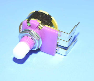 Резистор змінний з вимикачем WH160AK-4S (пластиковий шток) B200K-15KQ Китай