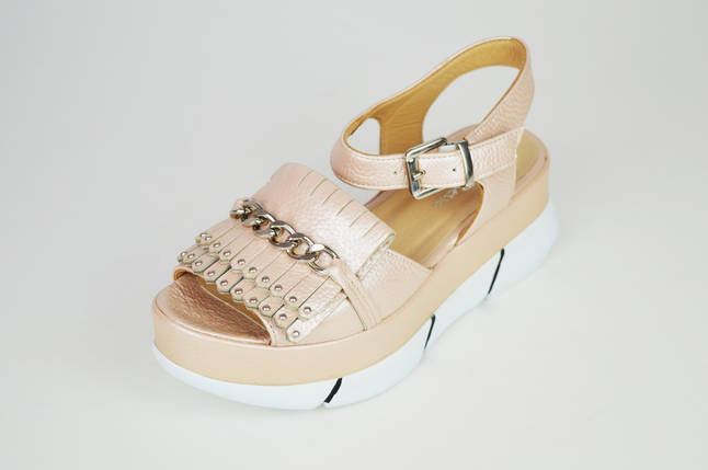 Босоніжки на платформі пудра Molly Bessa 292-42, фото 1