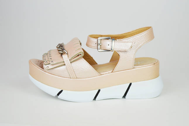 Босоніжки на платформі пудра Molly Bessa 292-42, фото 3
