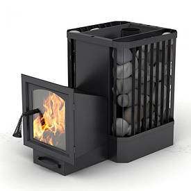 Піч для сауни "РЕБРО" 20м3 без виносу зі склом