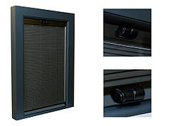 Жалюзі внутрішні (міжскляний) алюмінієві горизонтальні частотні, 16 мм