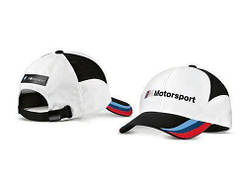 Бейсболка BMW Motorsport Fan Cap, Unisex, White/Black 80162463073