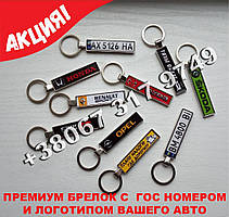 Брелок номер із бортиком