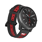 Силіконовий ремінець MiJobs Sport Youth для Xiaomi Amazfit Bip / Lite / 20 мм Чорний / Червоний 1991P, фото 5