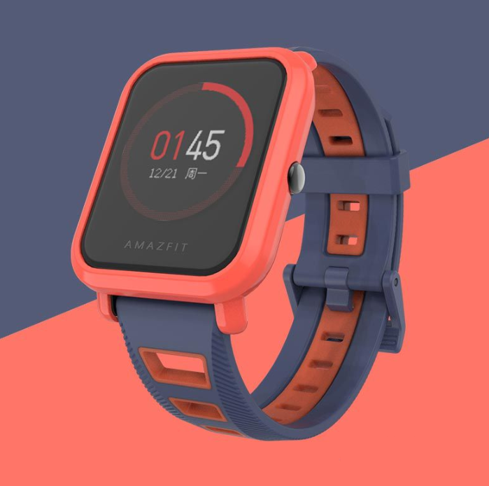 Силіконовий ремінець MiJobs Sport Youth для Xiaomi Amazfit Bip / Lite / 20 мм Синій / Помаранчевий 1991P