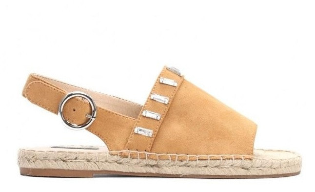Жіночі балетки сандалі Vera CAMEL на ремінці