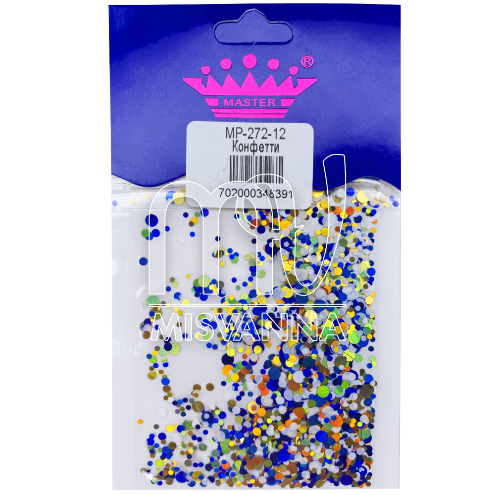 Конфетті (камифубуки) Master Professional 272-12 білий-золото-синій